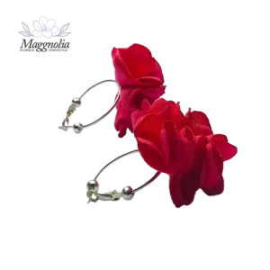 Argolla rosa tela